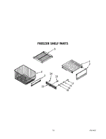 10 - Freezer Shelf parts for Kitchenaid Refrigerator KSSS42DAX01 from AppliancePartsPros.com