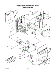 13 - Dispenser And Front parts for Kitchenaid Refrigerator KSSS42DAX01 from AppliancePartsPros.com