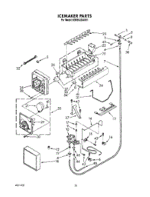 17 - Icemaker, Lit / Optional parts for Kitchenaid Refrigerator KSSS42DAX01 from AppliancePartsPros.com