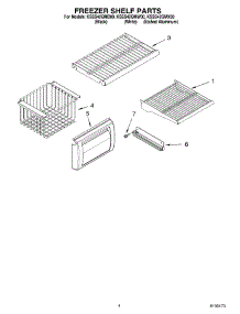 03 - Freezer Shelf Parts parts for Kitchenaid Refrigerator KSSS42QMB00 from AppliancePartsPros.com