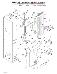 08 - Freezer Liner And Air Flow Parts parts for Kitchenaid Refrigerator KSSS36QKW02 from AppliancePartsPros.com