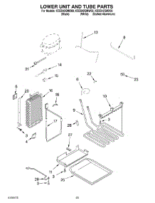 14 - Lower Unit And Tube Parts parts for Kitchenaid Refrigerator KSSS42QMB00 from AppliancePartsPros.com