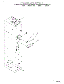 03 - Freezer Liner parts for Kitchenaid Refrigerator KSSP36QHT00 from AppliancePartsPros.com