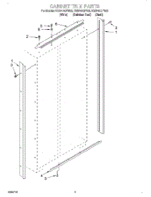 02 - Cabinet Trim parts for Kitchenaid Refrigerator KSSP42QFB05 from AppliancePartsPros.com