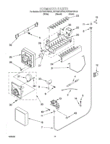 12 - Ice Maker, Optional parts for Kitchenaid Refrigerator KSFS25FJWH00 from AppliancePartsPros.com
