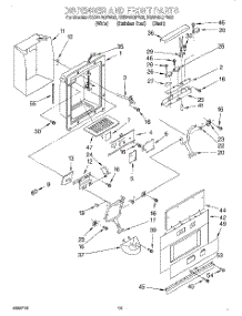 13 - Dispenser Front parts for Kitchenaid Refrigerator KSSP42QFB05 from AppliancePartsPros.com