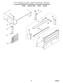 09 - Top Grille And Unit Cover parts for Kitchenaid Refrigerator KSSP48QHT00 from AppliancePartsPros.com