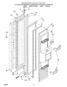12 - Freezer Door parts for Kitchenaid Refrigerator KSSP48QHT00 from AppliancePartsPros.com