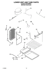 12 - Lower Unit And Tube Parts parts for Kitchenaid Refrigerator KSSO48FMX01 from AppliancePartsPros.com