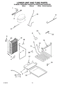 12 - Lower Unit And Tube parts for Kitchenaid Refrigerator KSSS42FKW00 from AppliancePartsPros.com