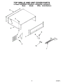 06 - Top Grille And Unit Cover parts for Kitchenaid Refrigerator KSSS36QKX01 from AppliancePartsPros.com