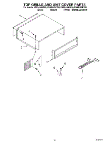 06 - Top Grille And Unit Cover parts for Kitchenaid Refrigerator KSSS42QKW00 from AppliancePartsPros.com