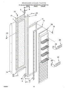 11 - Freezer Door parts for Kitchenaid Refrigerator KSSS36FJB00 from AppliancePartsPros.com