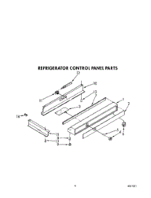 08 - Refrigerator Control Panel parts for Kitchenaid Refrigerator KSSS42MWX00 from AppliancePartsPros.com