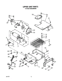 11 - Upper Unit, Lit / Optional parts for Kitchenaid Refrigerator KSSS42MWX00 from AppliancePartsPros.com