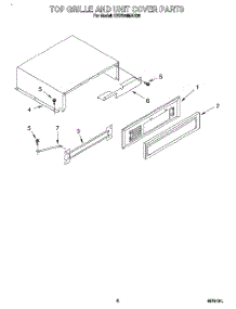 05 - Top Grille And Unit Cover parts for Kitchenaid Refrigerator KSSS48MAX03 from AppliancePartsPros.com