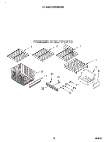 07 - Freezer Shelf parts for Kitchenaid Refrigerator KSSS48MAX03 from AppliancePartsPros.com