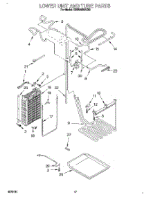 13 - Lower Unit And Tube parts for Kitchenaid Refrigerator KSSS48MAX03 from AppliancePartsPros.com
