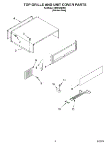 06 - Top Grille And Unit Cover parts for Kitchenaid Refrigerator KSSP42QKS01 from AppliancePartsPros.com