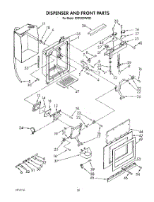 13 - Dispenser And Front parts for Kitchenaid Refrigerator KSSS42DWX00 from AppliancePartsPros.com