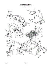 14 - Upper Unit, Lit / Optional parts for Kitchenaid Refrigerator KSSS42DWX00 from AppliancePartsPros.com