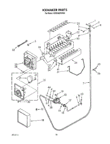 17 - Icemaker parts for Kitchenaid Refrigerator KSSS42DWX00 from AppliancePartsPros.com