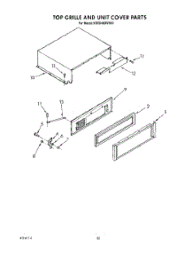 18 - Top Grille And Unit Cover parts for Kitchenaid Refrigerator KSSS42DWX00 from AppliancePartsPros.com
