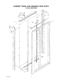 02 - Cabinet Trims And Breaker Trim parts for Kitchenaid Refrigerator KSSS36DWX00 from AppliancePartsPros.com