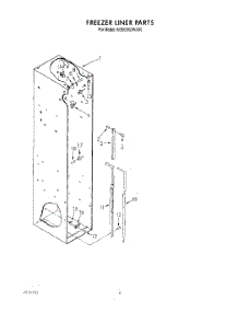 04 - Freezer Liner parts for Kitchenaid Refrigerator KSSS36DWX00 from AppliancePartsPros.com