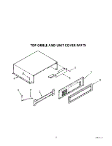 03 - Top Grille And Unit Cover parts for Kitchenaid Refrigerator KSSS42DAW01 from AppliancePartsPros.com