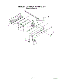 07 - Freezer Control Panel parts for Kitchenaid Refrigerator KSSS36DWX00 from AppliancePartsPros.com