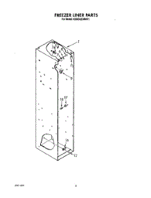05 - Freezer Liner parts for Kitchenaid Refrigerator KSSS42DAW01 from AppliancePartsPros.com
