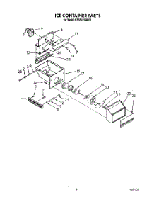 06 - Ice Container parts for Kitchenaid Refrigerator KSSS42DAW01 from AppliancePartsPros.com