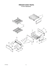 09 - Freezer Shelf parts for Kitchenaid Refrigerator KSSS36DWX00 from AppliancePartsPros.com