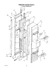 11 - Freezer Door parts for Kitchenaid Refrigerator KSSS36DWX00 from AppliancePartsPros.com