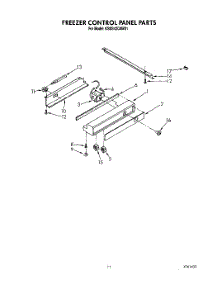 08 - Freezer Control Panel parts for Kitchenaid Refrigerator KSSS42DAW01 from AppliancePartsPros.com