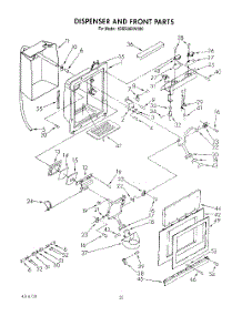 12 - Dispenser And Front parts for Kitchenaid Refrigerator KSSS36DWX00 from AppliancePartsPros.com