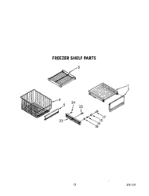 10 - Freezer Shelf parts for Kitchenaid Refrigerator KSSS42DAW01 from AppliancePartsPros.com