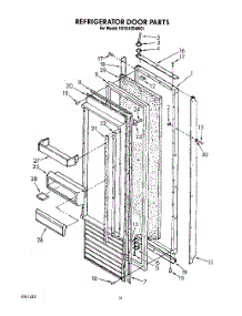 11 - Refrigerator Door parts for Kitchenaid Refrigerator KSSS42DAW01 from AppliancePartsPros.com
