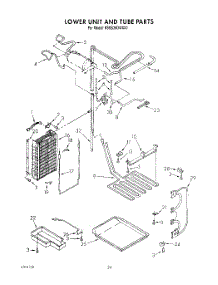 14 - Lower Unit And Tube parts for Kitchenaid Refrigerator KSSS36DWX00 from AppliancePartsPros.com