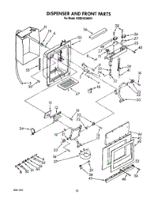 13 - Dispenser And Front parts for Kitchenaid Refrigerator KSSS42DAW01 from AppliancePartsPros.com