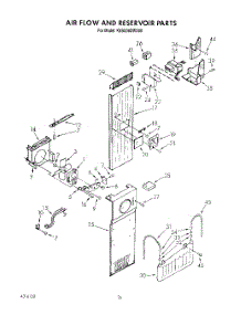 15 - Air Flow And Reservoir parts for Kitchenaid Refrigerator KSSS36DWX00 from AppliancePartsPros.com