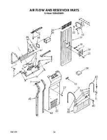 16 - Air Flow And Reservoir parts for Kitchenaid Refrigerator KSSS42DAW01 from AppliancePartsPros.com