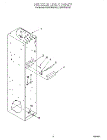 03 - Freezer Liner parts for Kitchenaid Refrigerator KSSS48QDX04 from AppliancePartsPros.com