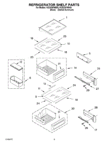 07 - Refrigerator Shelf Parts parts for Kitchenaid Refrigerator KSSS36FMB00 from AppliancePartsPros.com