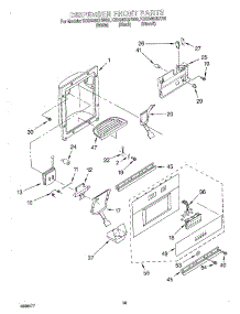 13 - Dispenser Front parts for Kitchenaid Refrigerator KSSS48QHT00 from AppliancePartsPros.com