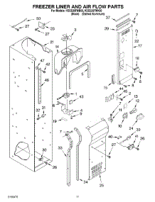 08 - Freezer Liner And Air Flow Parts parts for Kitchenaid Refrigerator KSSS36FMB00 from AppliancePartsPros.com