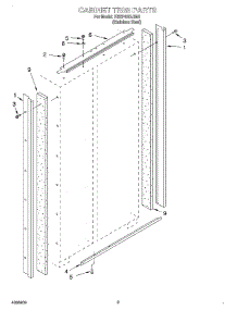 02 - Cabinet Trim parts for Kitchenaid Refrigerator KSSP42QJS00 from AppliancePartsPros.com