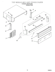 09 - Top Grille And Unit Cover parts for Kitchenaid Refrigerator KSSP42QJS00 from AppliancePartsPros.com