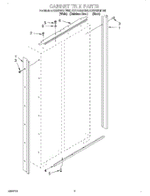 02 - Cabinet Trim parts for Kitchenaid Refrigerator KSSP36QFS05 from AppliancePartsPros.com